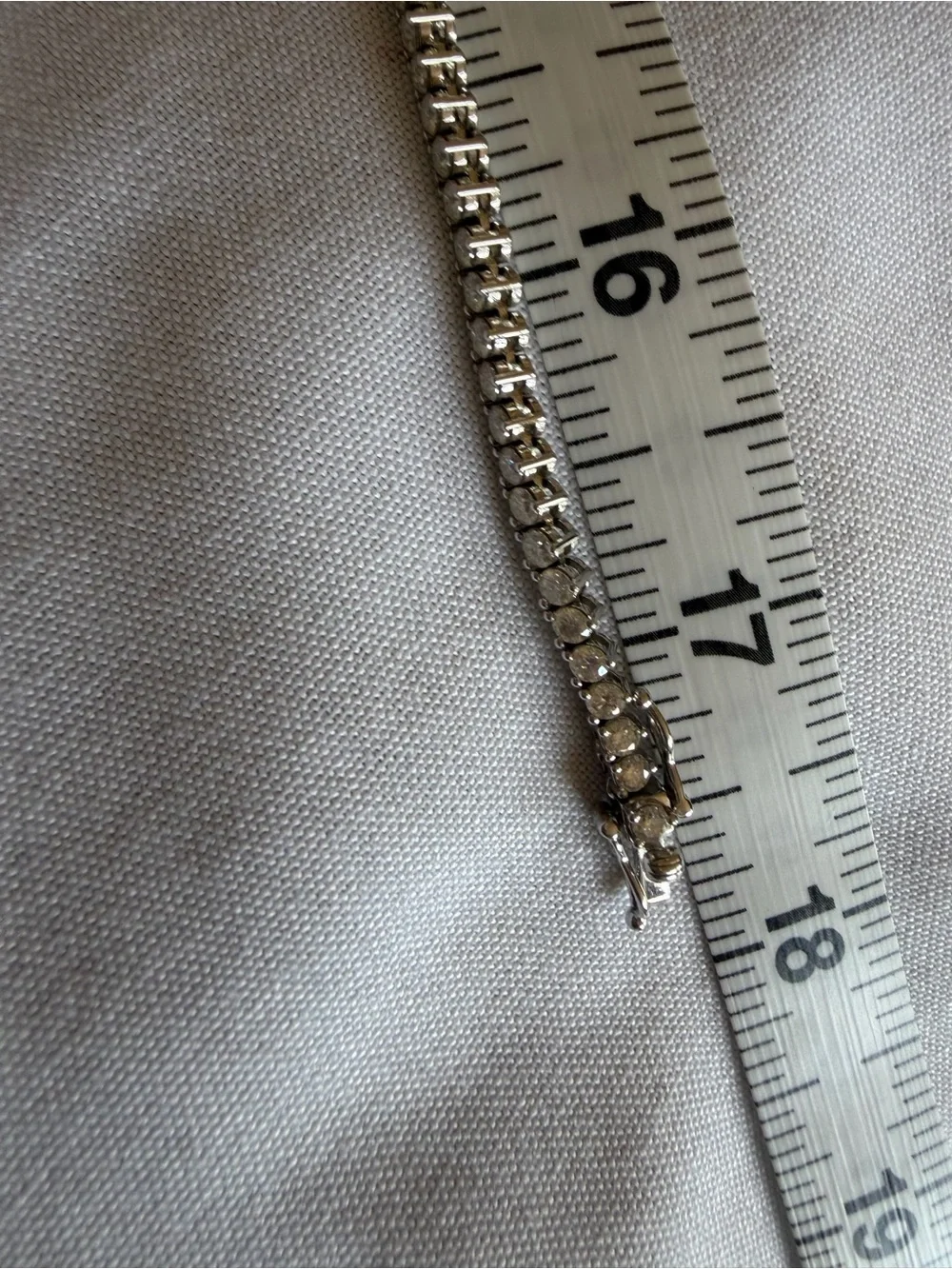 925 Sterling Silver Moissanite Tennis Necklace 12–15 CT DEW 18” 3.2mm 17.9g